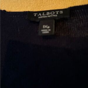Talbots Women's V-Neck Sweater - Navy